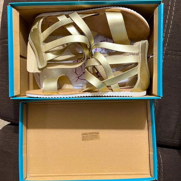 Blowfish (brand) Gold flat sandals - Picture 2 of 6